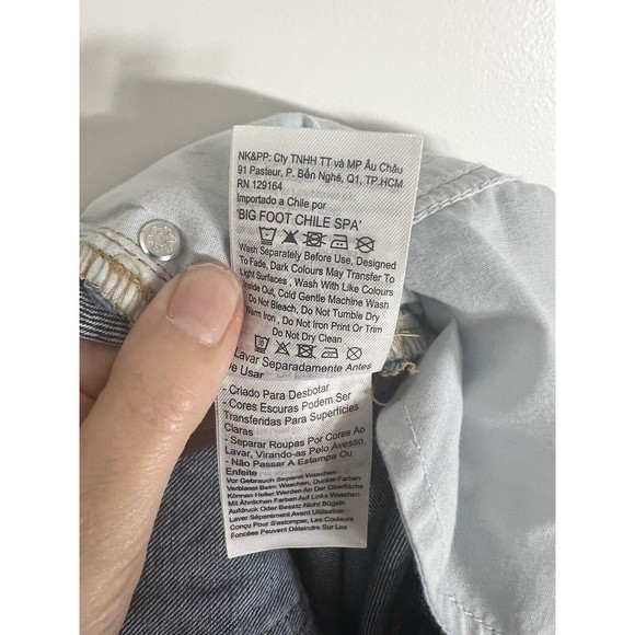 Cotton-On Denim Maxi Skirt Womens SZ 8 Bailey Medium Wash Slit Festival Boho - Picture 9 of 9